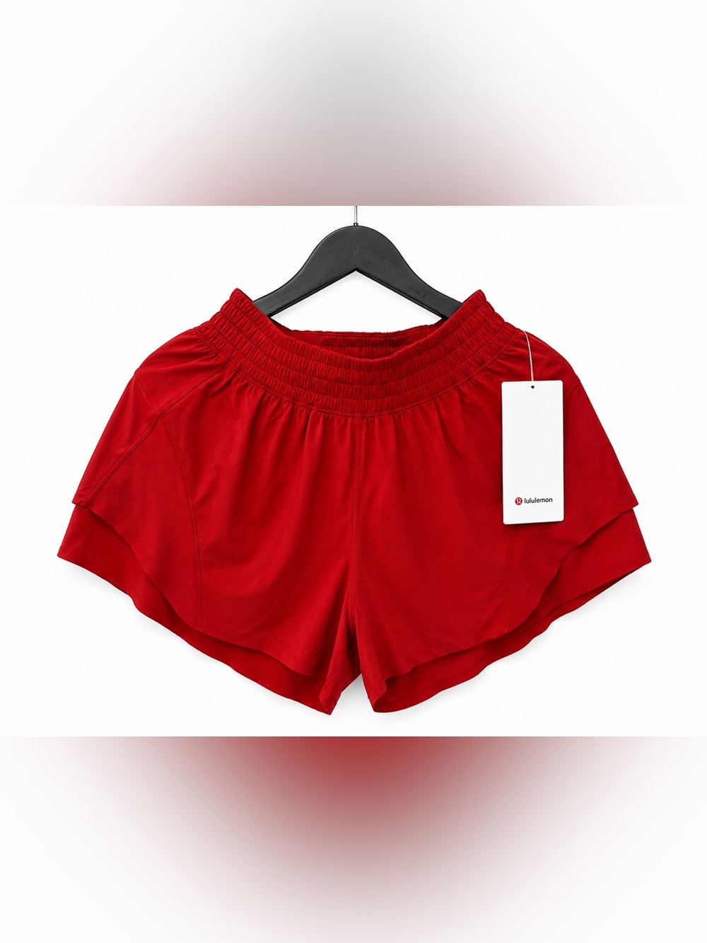 NWT Lululemon Shake It Out High-Rise Run Shorts 2.5” Oxford Red